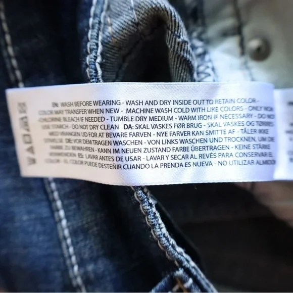 Ariat R.E.A.L. Mid Rise Stretch Whipstitch Boot Cut Jean Ocean (Medium Wash) 31 - Picture 11 of 12